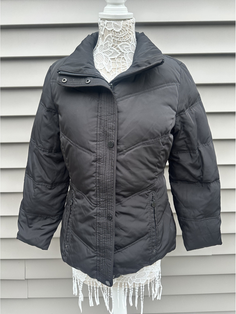 Calvin Klein Black Quilted Puffer Coat